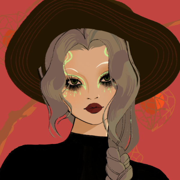 a witch exemplifying the traits of the archetype